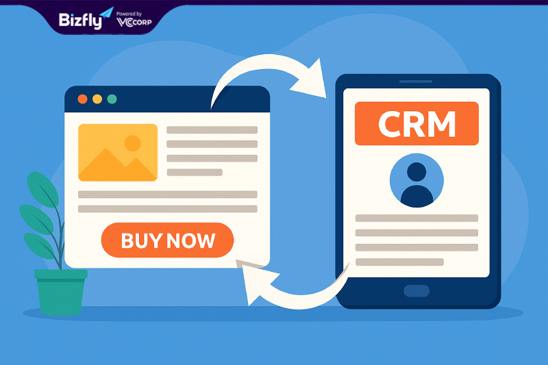 tích hợp CRM vào website