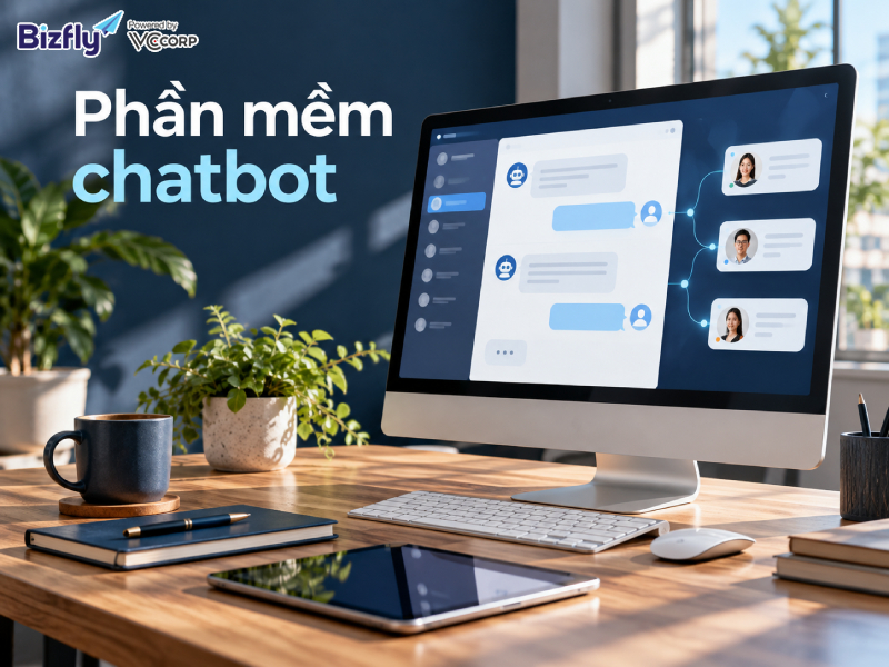 Phần mềm chatbot hỗ trợ tự động hóa hội thoại và chăm sóc khách hàng đa kênh.
