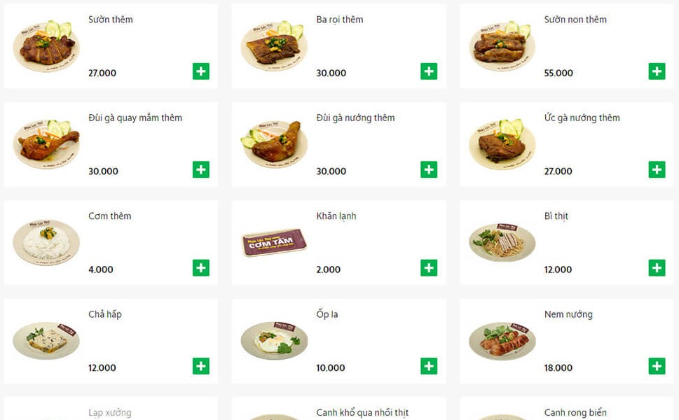 Thiết kế UI cho app đặt đồ ăn tùy chọn thành phần món