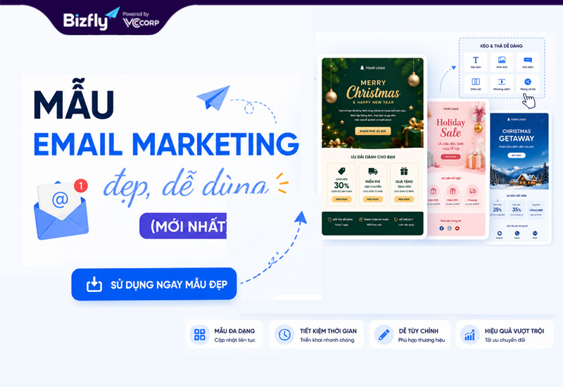 Mẫu Email Marketing chuyên nghiệp giúp doanh nghiệp tăng tỷ lệ chuyển đổi