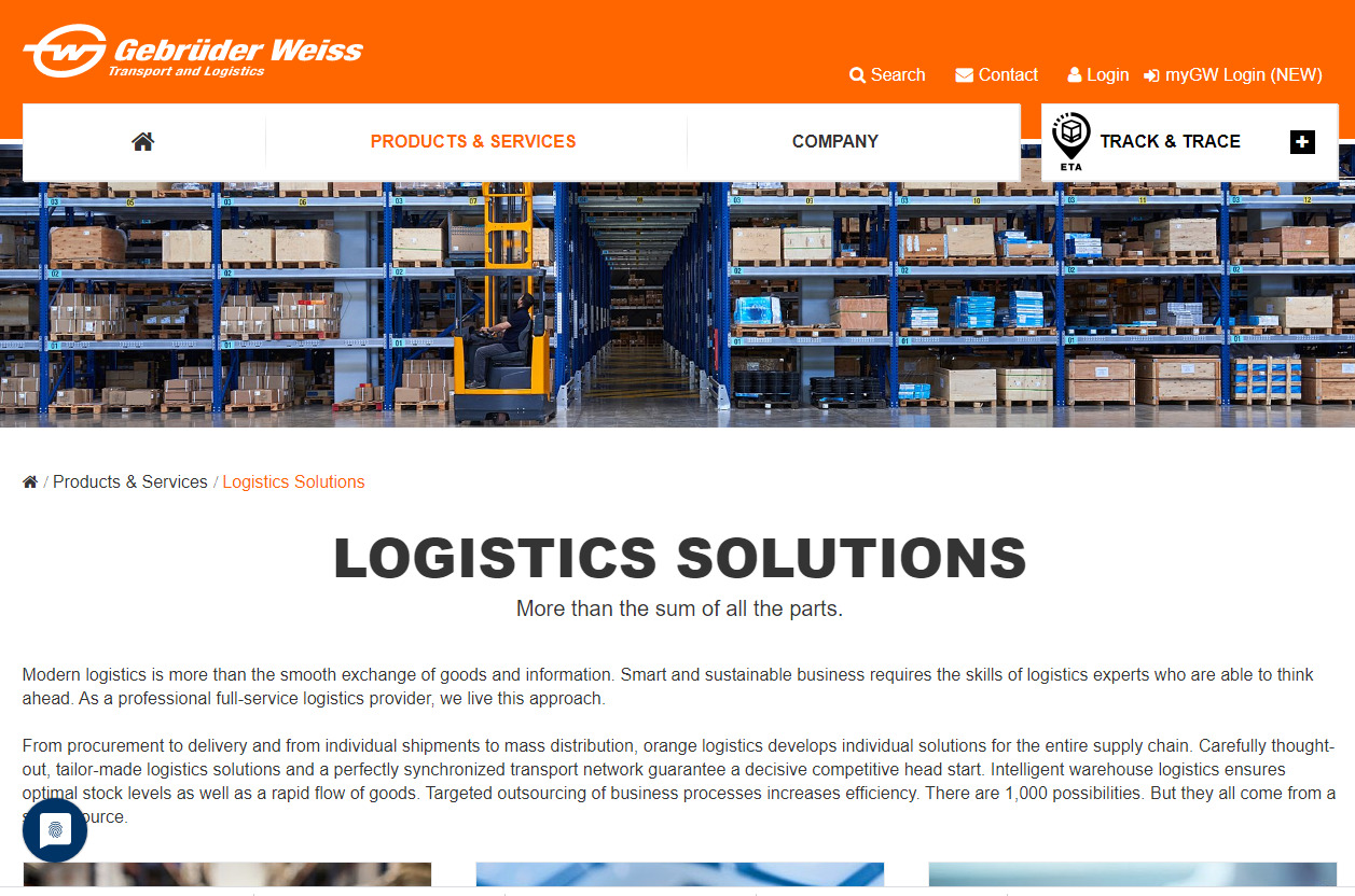 Thiết kế website logistics