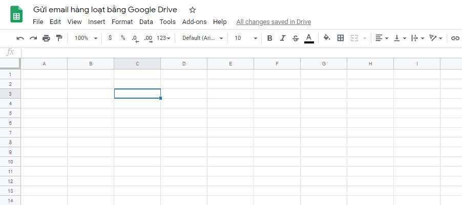 cách gửi mail hàng loạt bằng google drive