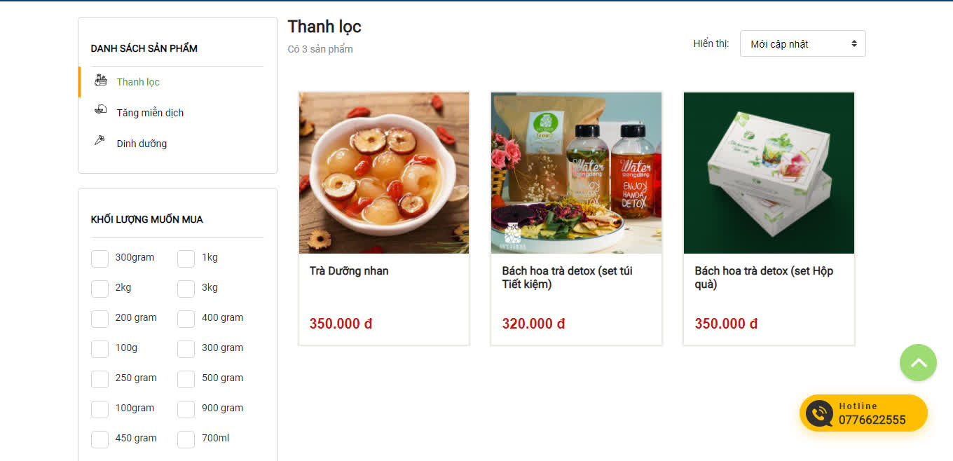 Website bán online các sản phẩm thực phẩm dinh dưỡng cần được xây dựng thế nào để khách tìm kiếm và mua hàng dễ dàng nhất?