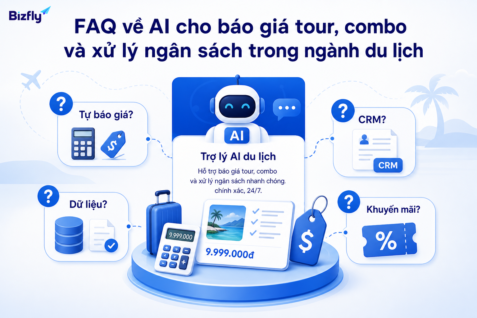 FAQ giúp giải đáp nhanh các thắc mắc trước khi triển khai AI cho báo giá tour.