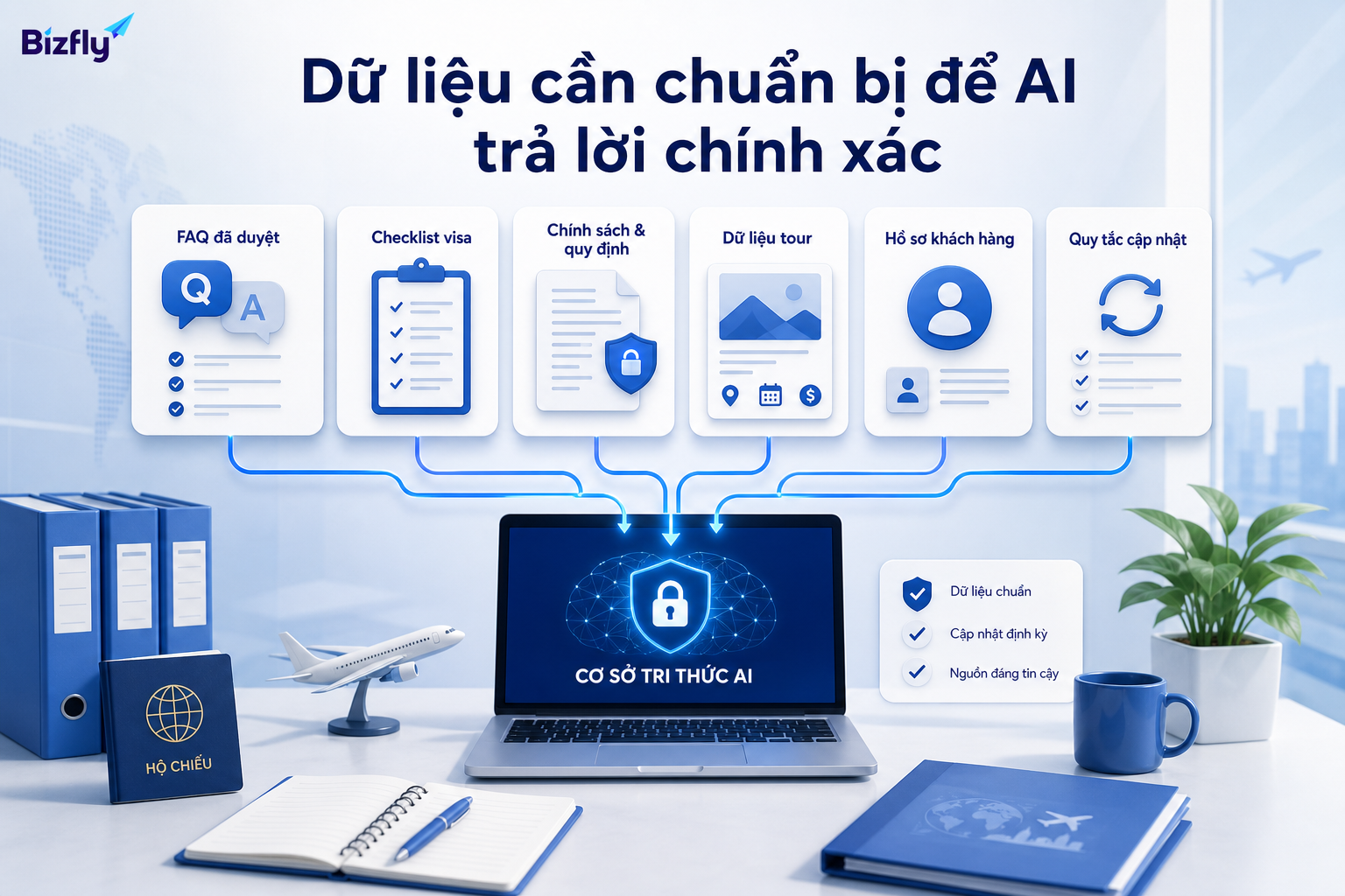 Dữ liệu được kiểm duyệt là nền tảng để AI tư vấn giấy tờ và visa chính xác hơn.