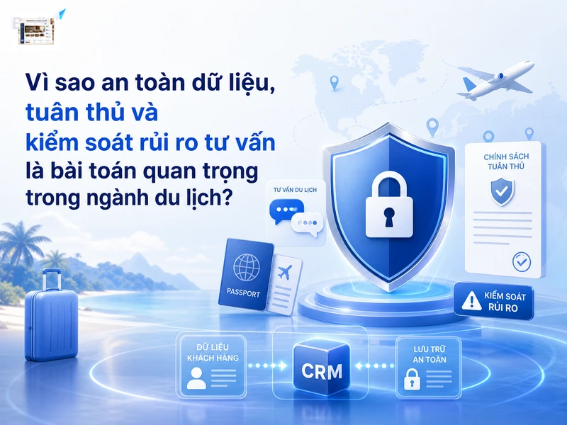 An toàn dữ liệu và tuân thủ là nền tảng để AI tư vấn du lịch đáng tin cậy.