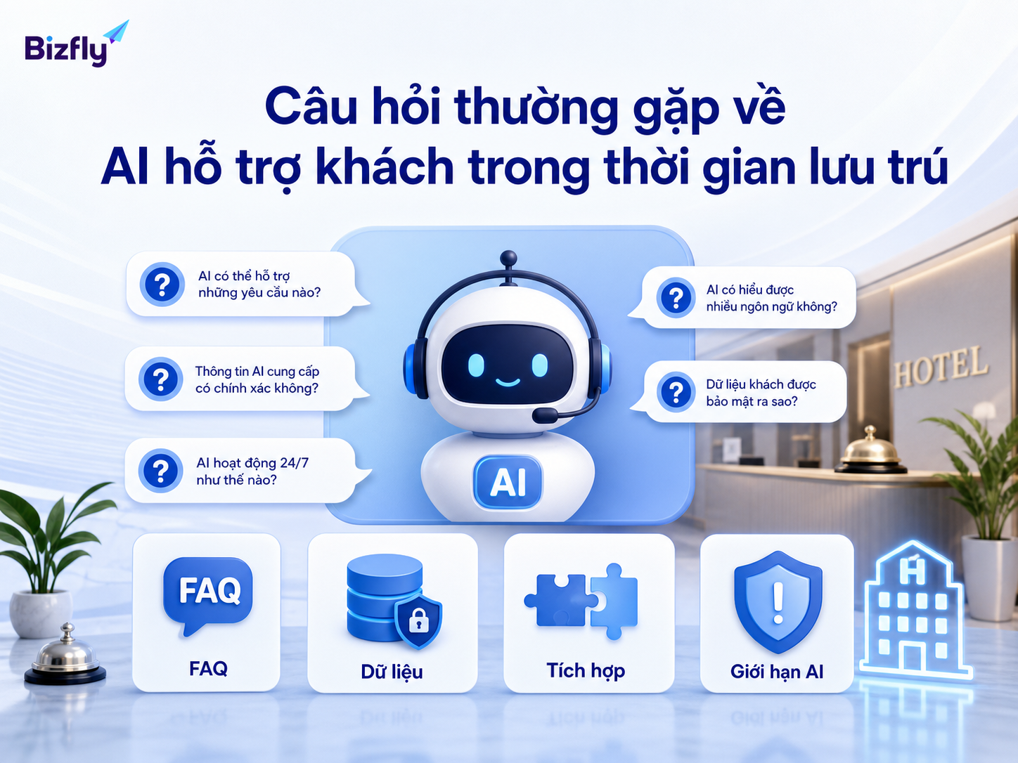 FAQ giúp khách sạn giải đáp các băn khoăn trước khi triển khai AI.