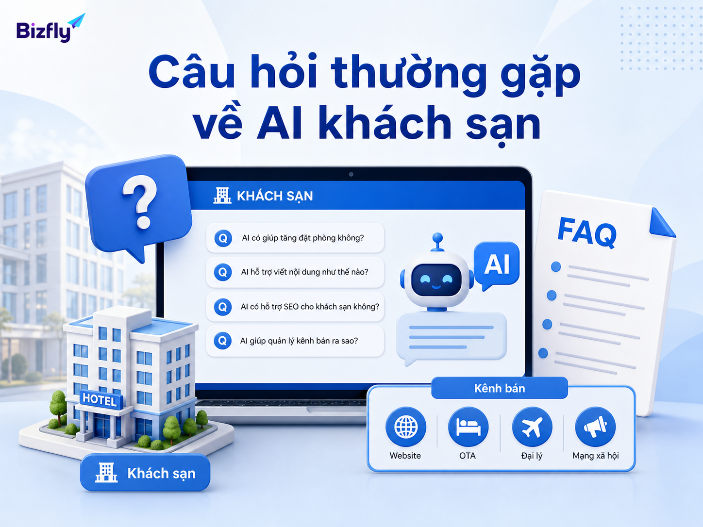 FAQ giúp giải đáp các băn khoăn trước khi khách sạn triển khai AI.