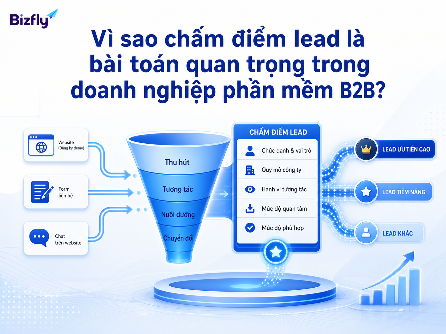 AI giúp doanh nghiệp phần mềm ưu tiên lead có tín hiệu mua hàng rõ hơn.