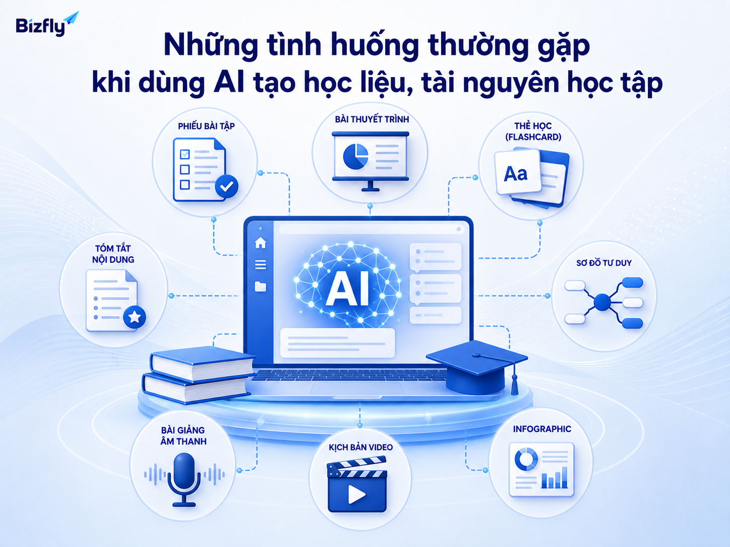 AI có thể hỗ trợ nhiều định dạng học liệu từ worksheet đến bài giảng số.