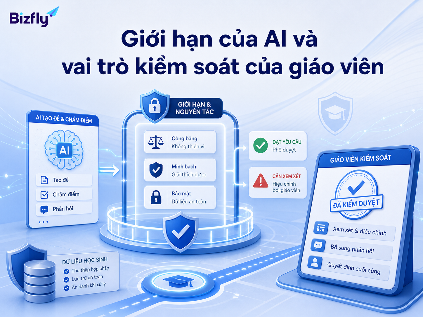 AI nên hỗ trợ giáo viên, không thay thế hoàn toàn các quyết định đánh giá quan trọng.