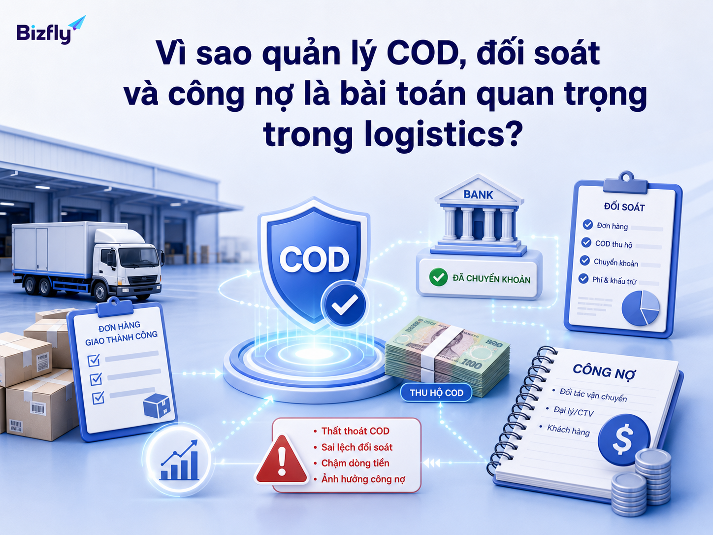 COD, đối soát và công nợ ảnh hưởng trực tiếp đến dòng tiền, độ minh bạch và trải nghiệm khách B2B.
