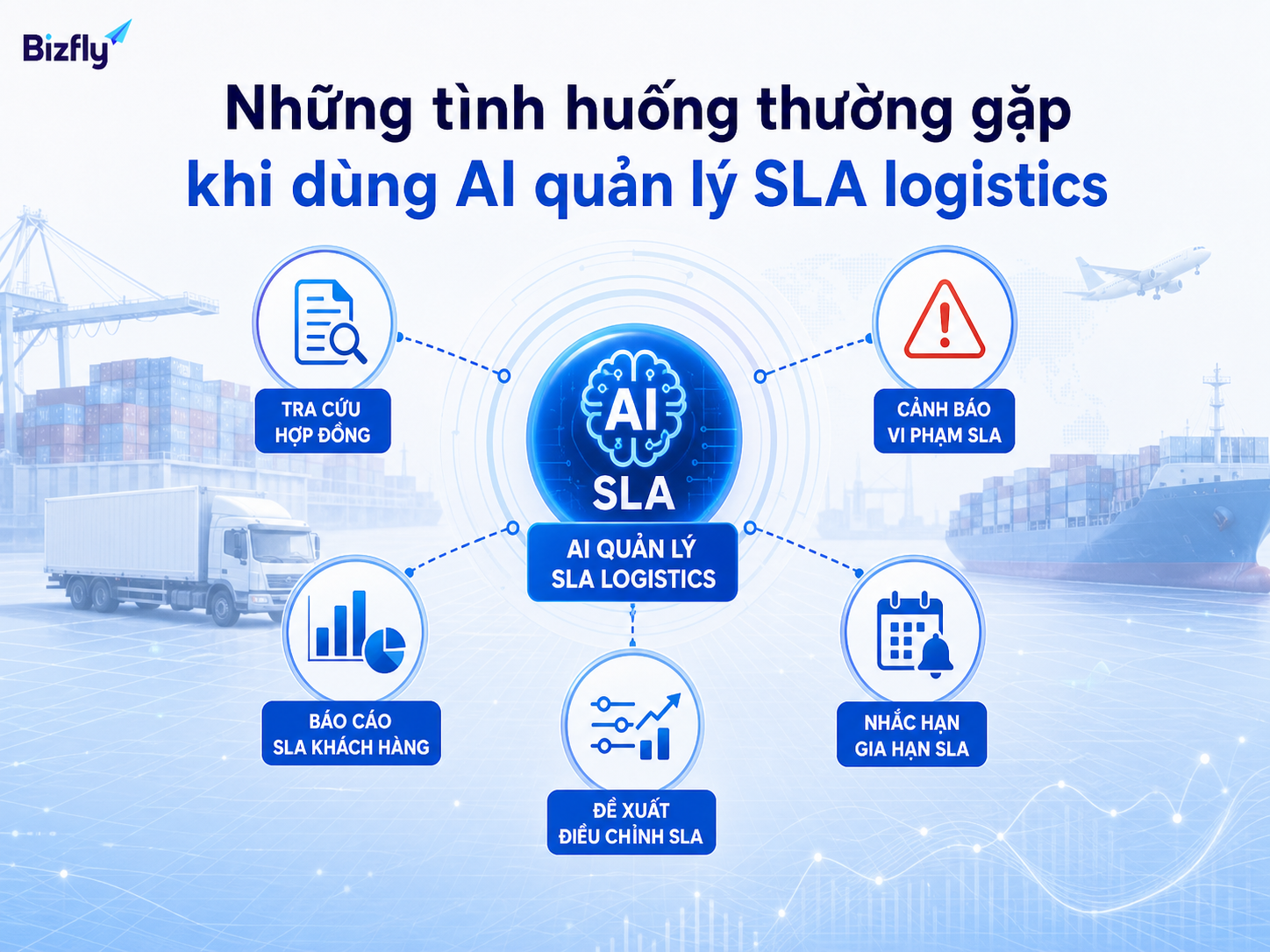 AI có thể hỗ trợ nhiều tình huống như tra cứu hợp đồng, cảnh báo SLA và báo cáo theo khách.