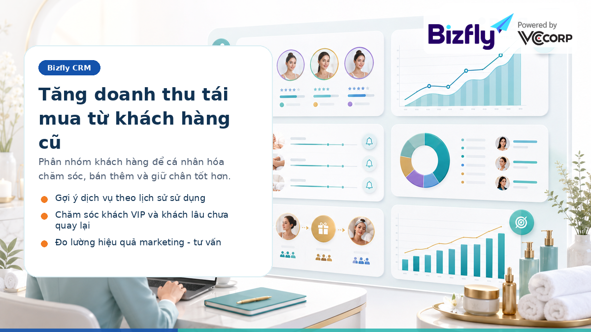 BizCRM giúp tăng doanh thu tái mua từ khách hàng cũ