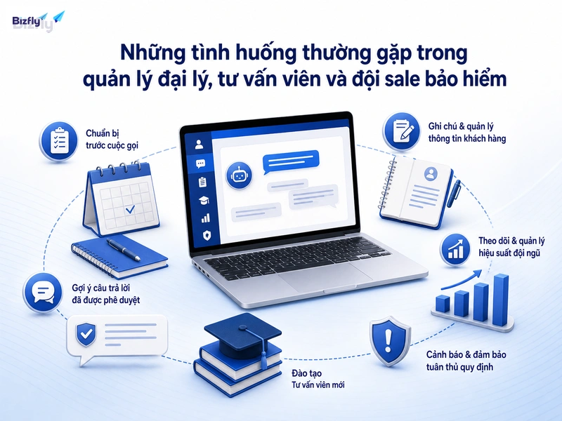AI có thể hỗ trợ nhiều điểm chạm trong quy trình tư vấn và quản lý sale bảo hiểm.