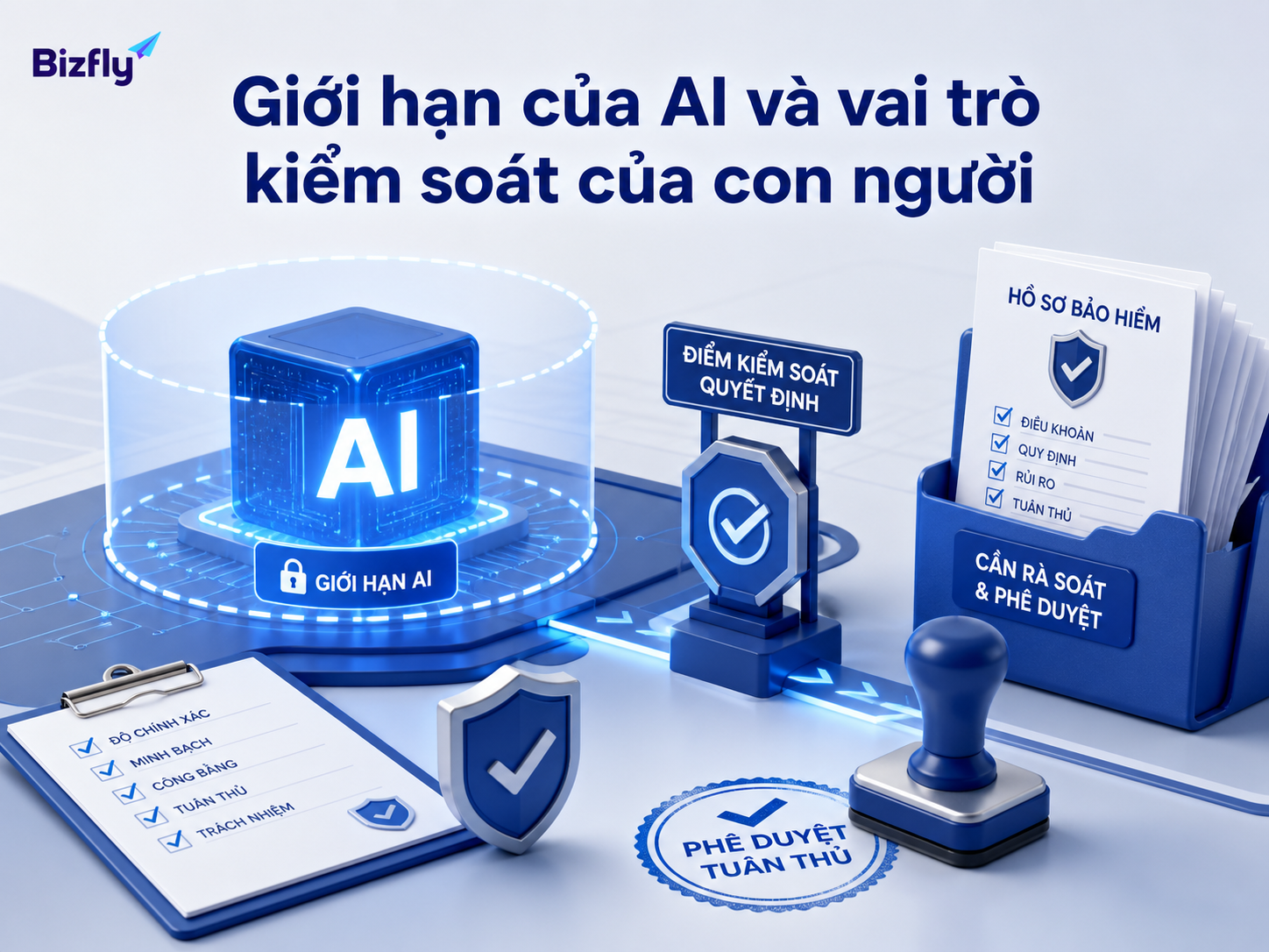 AI hỗ trợ cảnh báo và phân loại, nhưng các quyết định nhạy cảm vẫn cần con người kiểm soát.