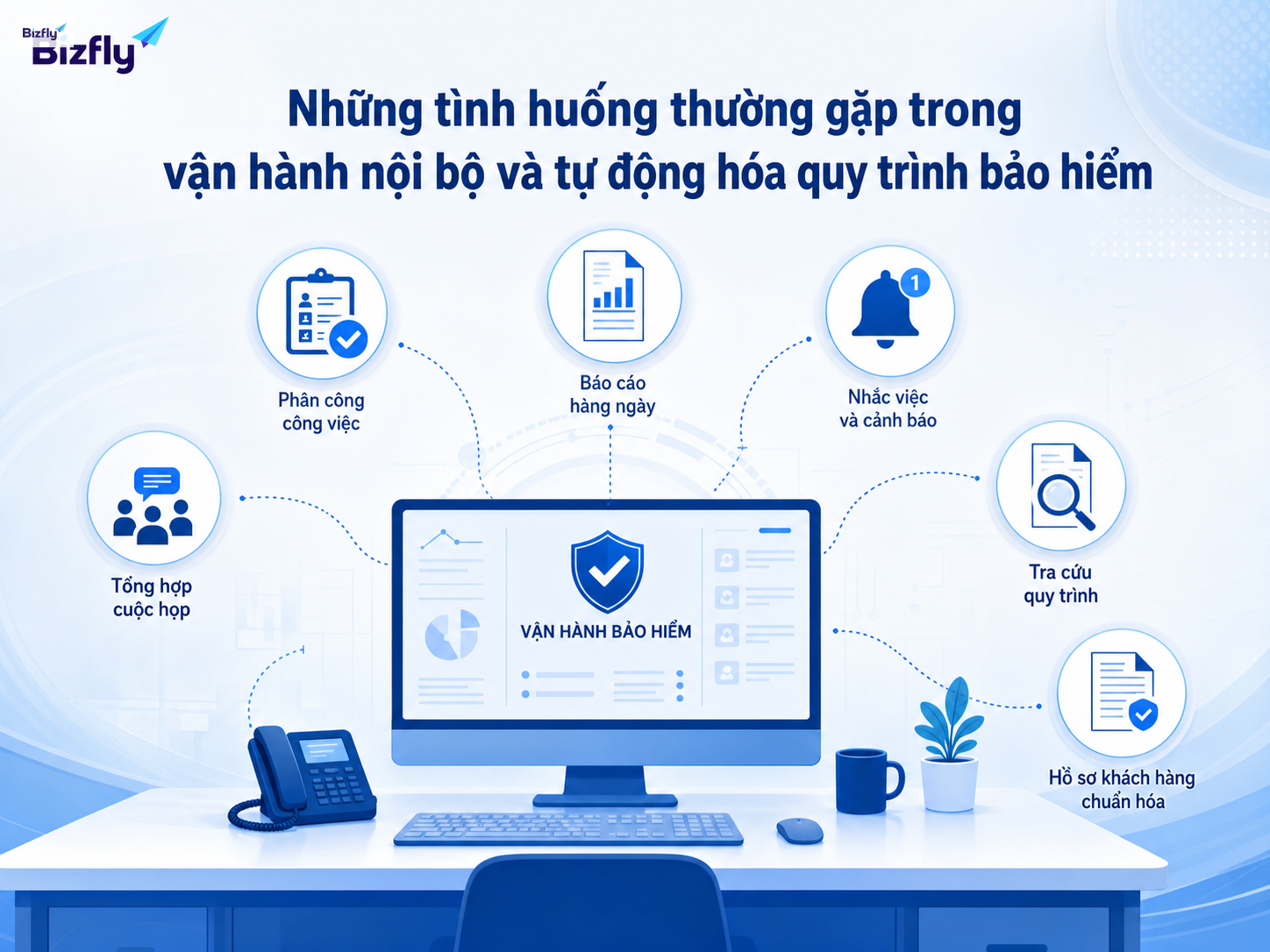 Các tình huống vận hành bảo hiểm thường có thể chuẩn hóa và tự động hóa từng phần.