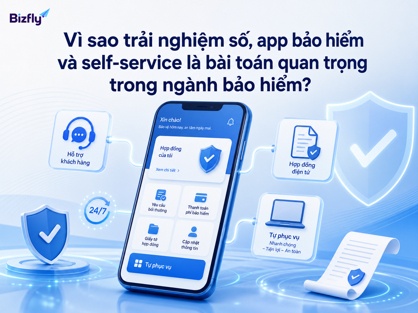 Trải nghiệm số tốt giúp khách hàng bảo hiểm tự xử lý các nhu cầu phổ biến nhanh hơn.