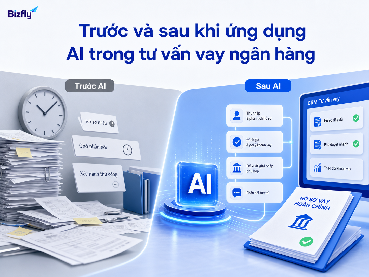 AI giúp chuẩn hóa phản hồi, thu thập dữ liệu và giảm tình trạng hồ sơ bị bỏ dở.