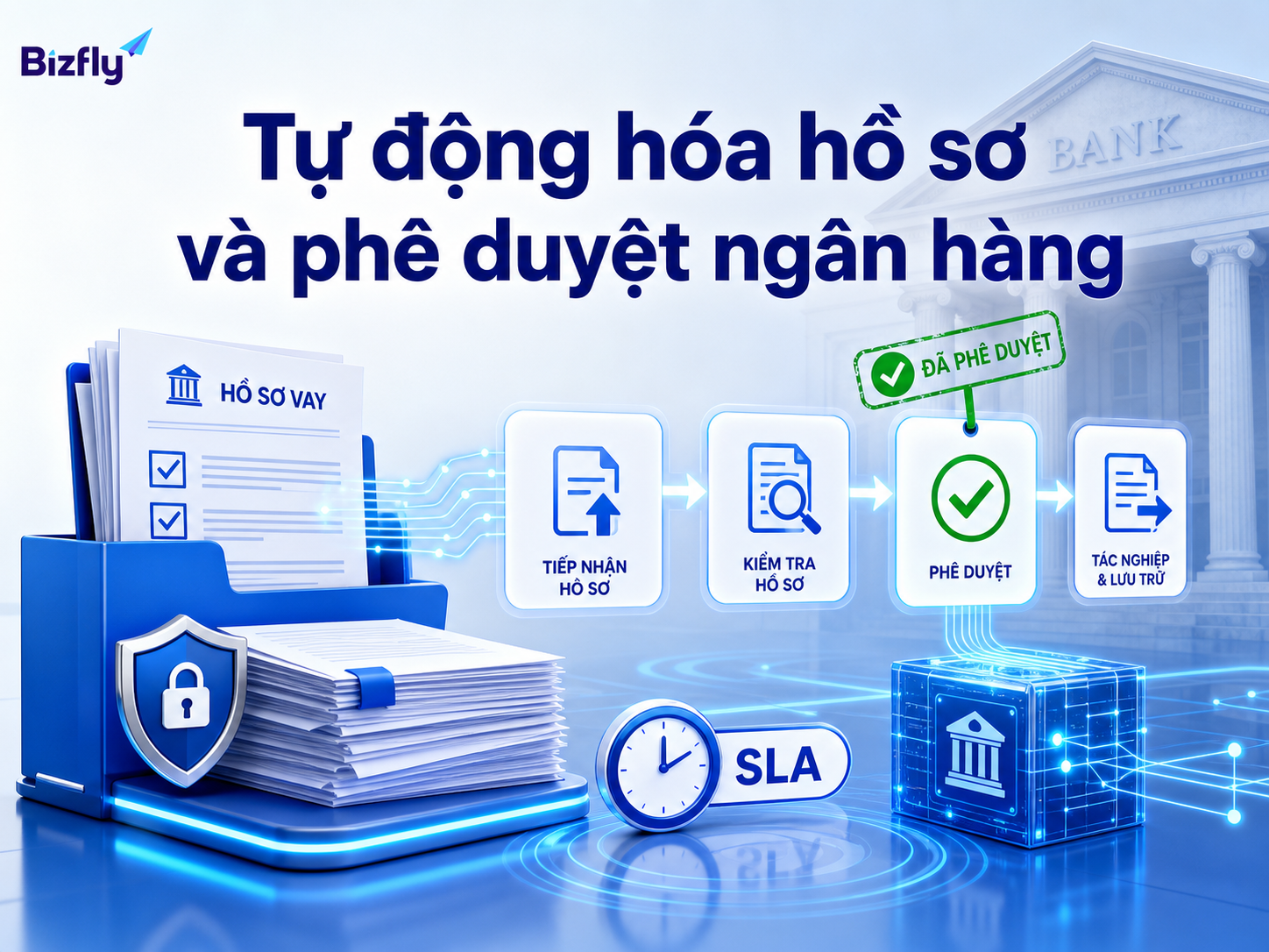 AI hỗ trợ ngân hàng giảm điểm nghẽn trong kiểm tra hồ sơ, phê duyệt và theo dõi SLA.