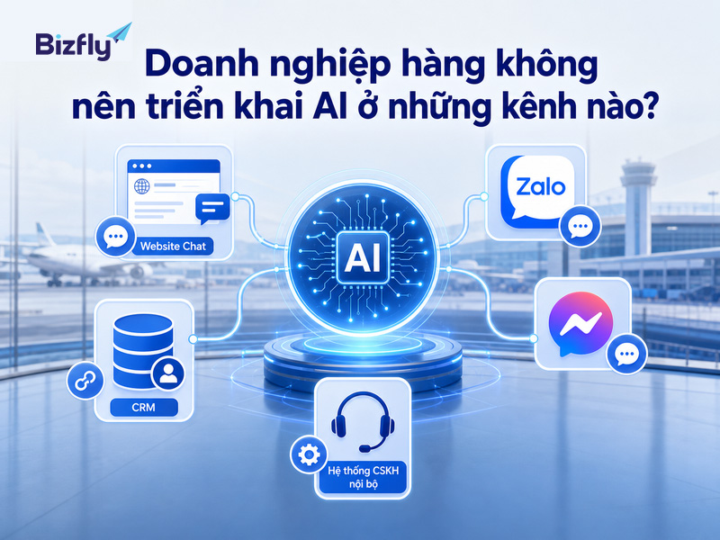 Doanh nghiệp nên chọn kênh triển khai AI theo nơi khách hàng phát sinh nhiều câu hỏi nhất.