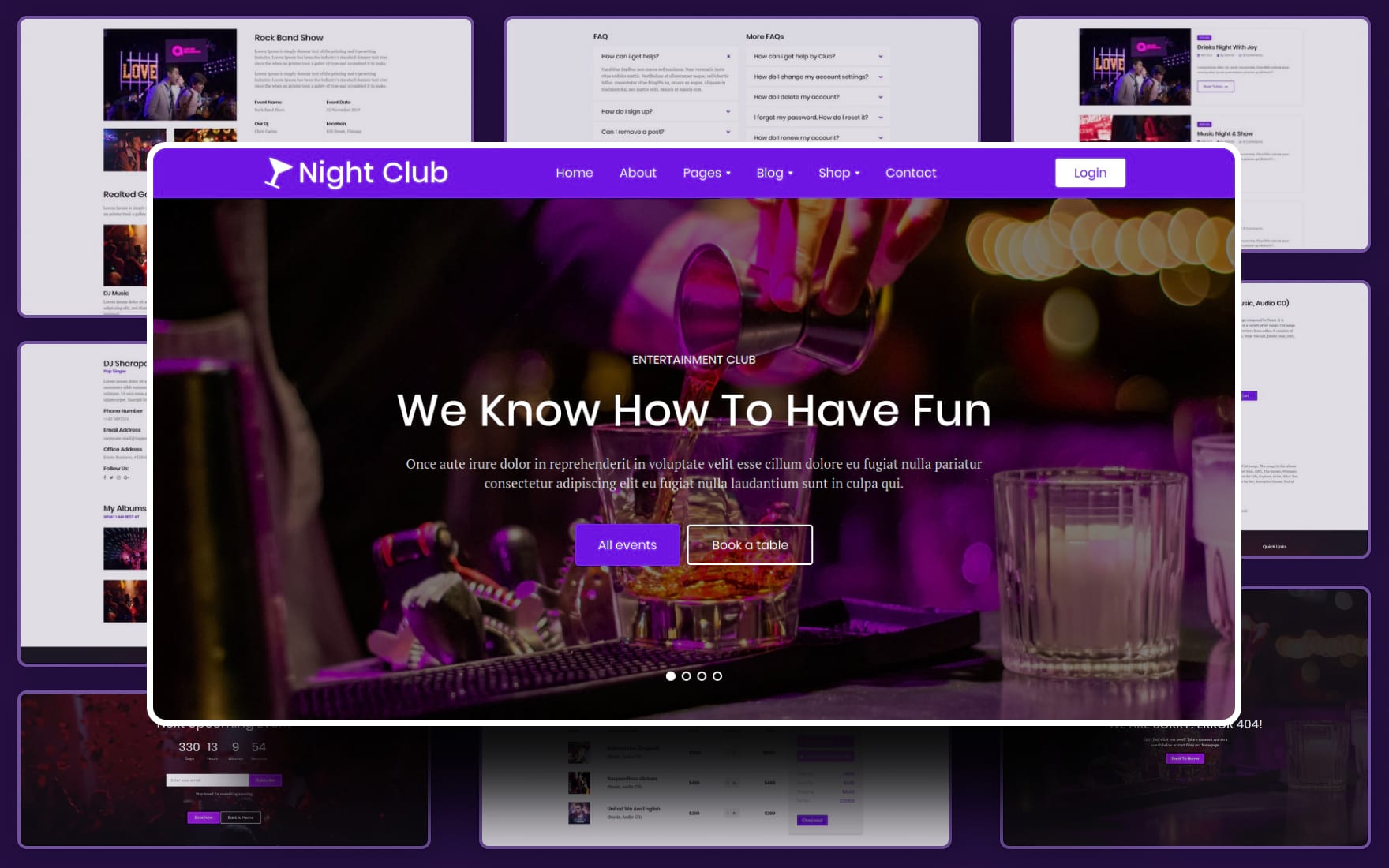 THIẾT KẾ WEB BAR SANG TRỌNG VỚI KHÔNG GIAN ÁNH SÁNG LUNG LINH VÀ TINH TẾ