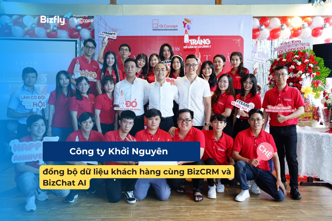 Công ty Khởi Nguyên đồng bộ dữ liệu khách hàng cùng BizCRM và BizChat AI
