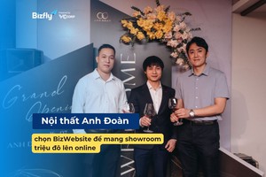 Nội thất Anh Đoàn chọn BizWebsite để mang showroom lên online 