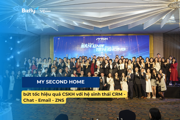MY SECOND HOME bứt tốc hiệu quả CSKH với hệ sinh thái CRM - Chat - Email - ZNS