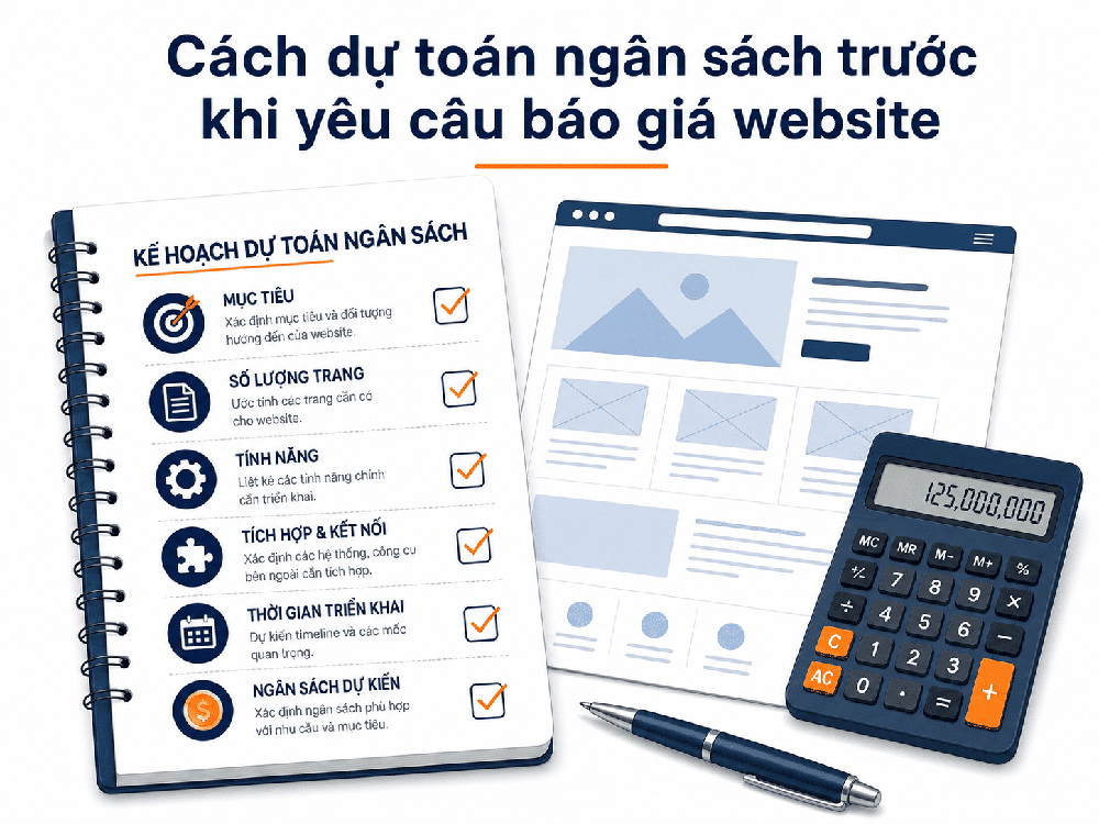 Cách dự toán ngân sách trước khi yêu cầu báo giá thiết kế website