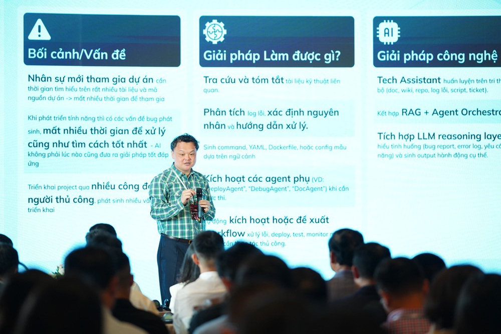 Anh Nguyễn Thế Tân, CEO VCCorp chia sẻ tại AI Master Talk 2025