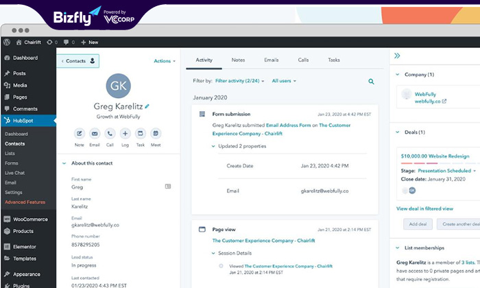 Hubspot còn tập trung tối ưu hóa toàn bộ hành trình khách hàng thay vì chỉ trải nghiệm qua email.