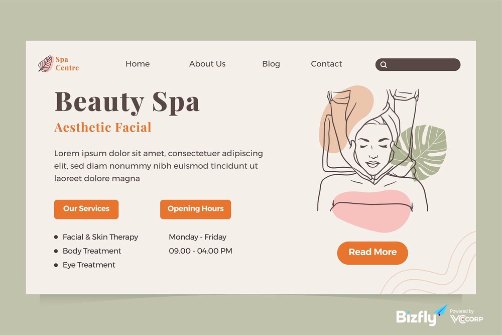 Mẫu thiết kế website spa, thẩm mỹ viện đẹp