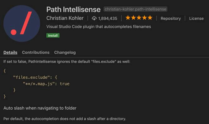 Lập trình web bằng Visual Studio code Path Intellisense