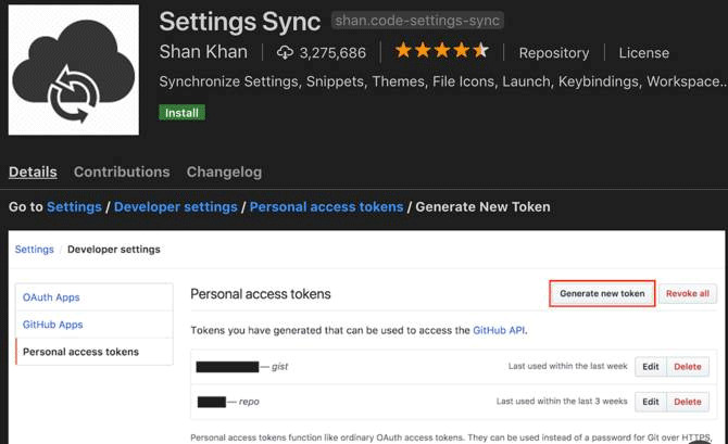 Lập trình web bằng Visual Studio code Settings Sync