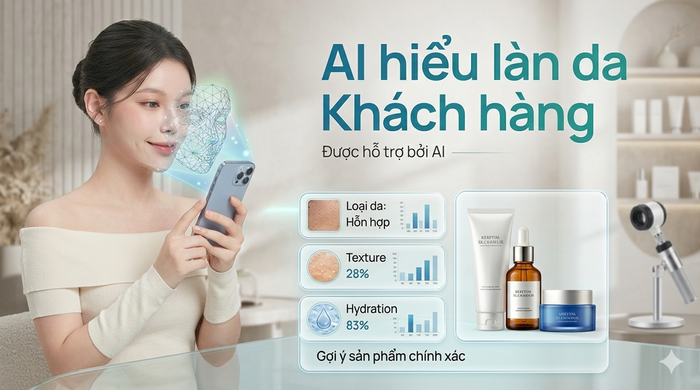 AI phân tích da và gợi ý mỹ phẩm phù hợp