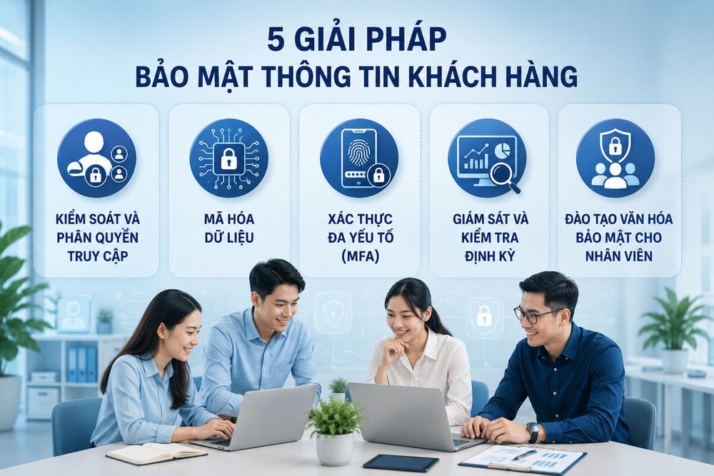 Tổng hợp 5 giải pháp giúp bảo vệ thông tin khách hàng hiệu quả và an toàn