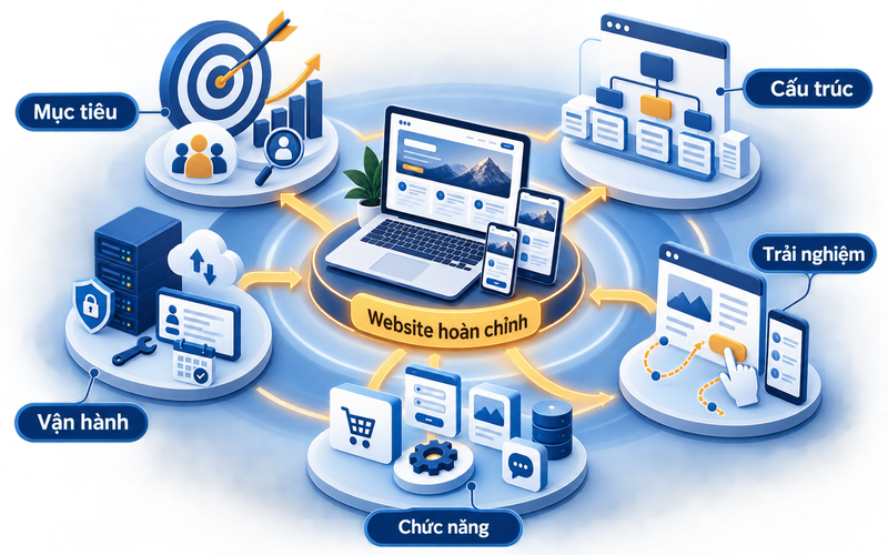 Thiết kế website gồm những công việc nào?