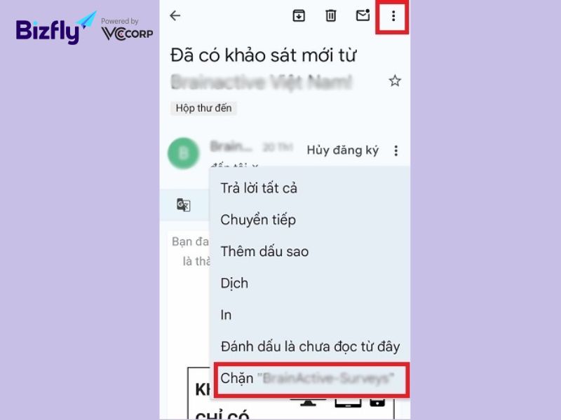 Cách chặn email trên điện thoại di động của bạn