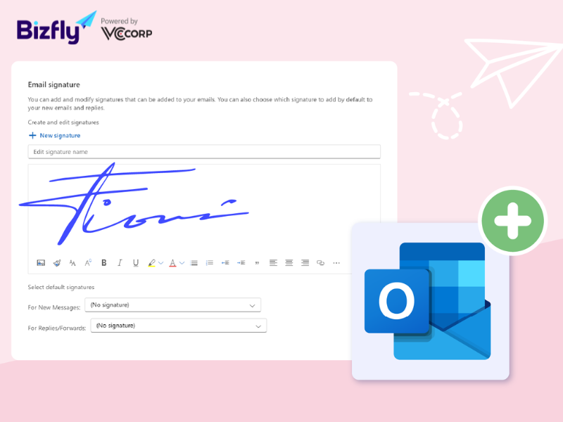 Cách tạo chữ ký email trên Outlook