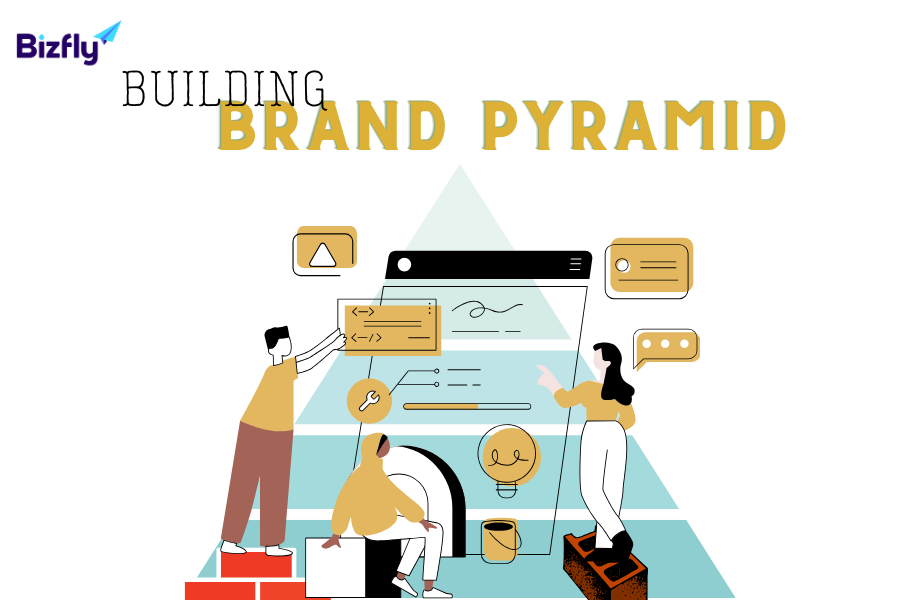 Xây dựng Brand pyramid được thực hiện bởi nhiều phương pháp khác nhau