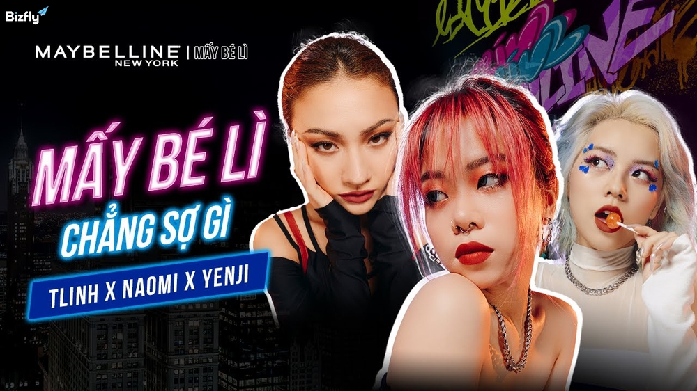 Maybelline ra mắt MV “Mấy Bé Lì” với sự kết hợp của Tlinh, Naomi và Yến Ji