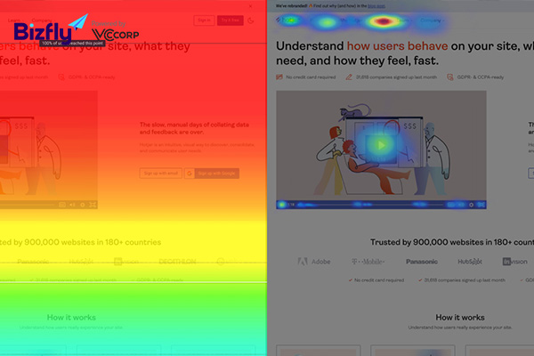 Thu thập data khách hàng bằng Heatmap