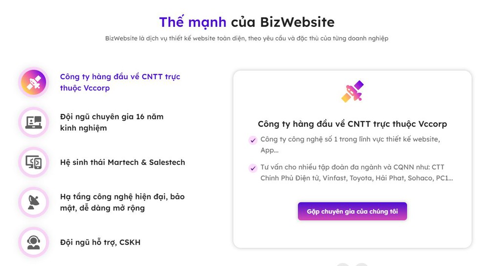 BizWebsite Thiết kế website theo yêu cầu tại Ninh Thuận