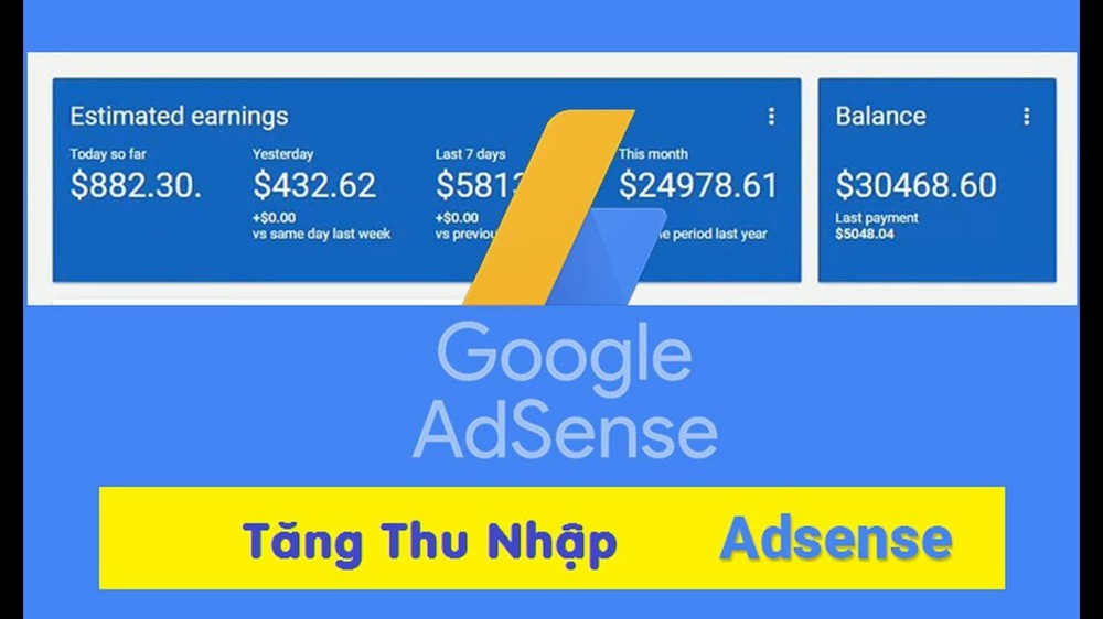 Các bước kiếm tiền từ Google Adsense