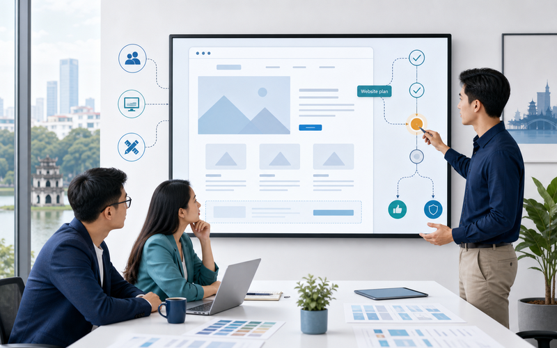 Chọn công ty thiết kế website nên bắt đầu từ mục tiêu kinh doanh và khả năng triển khai lâu dài.