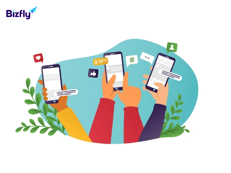 Kết nối khách hàng trên social