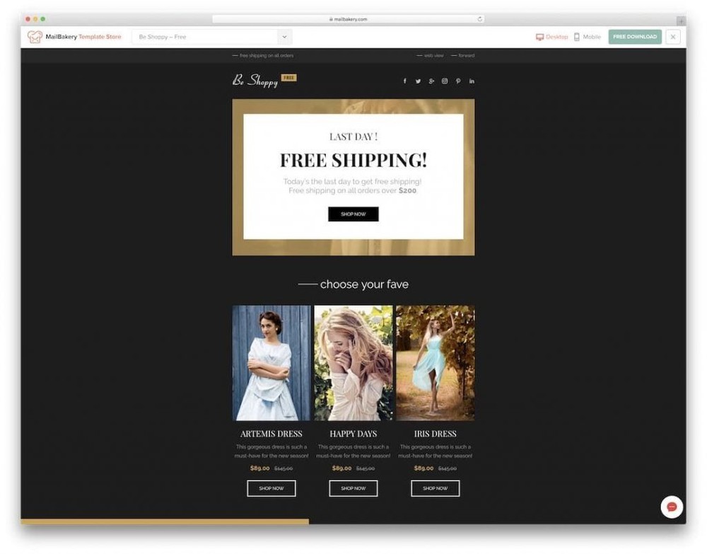 Espirit - Một mẫu email marketing giới thiệu sản phẩm thời trang nữ nổi tiếng