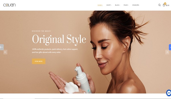 Mẫu giao diện web bán hàng online uy tín