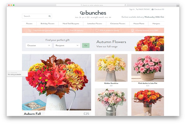 Mẫu thiết kế website bán hoa tươi chuyên nghiệp